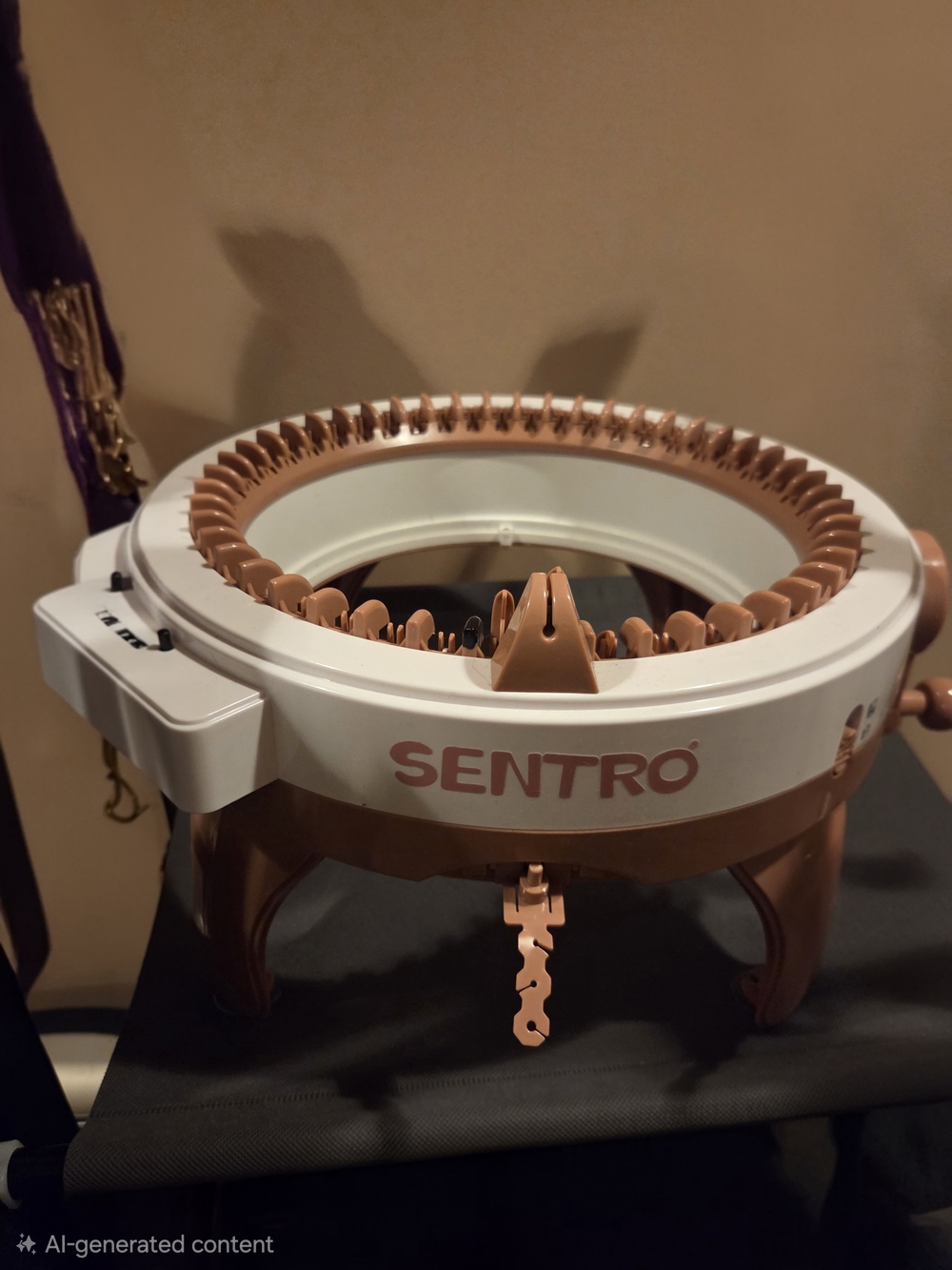 Sentro Copper & White Circular Home Art Accent